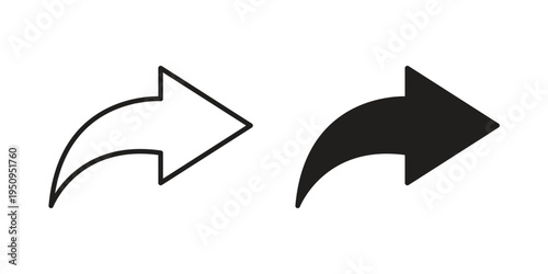 Forward icon logo concept on white background. Suitable for use on web apps