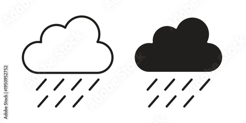 Hail icon logo concept on white background. Suitable for use on web apps