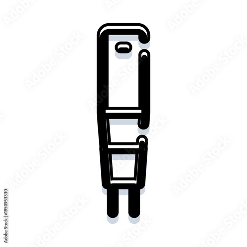 Medical needle holder instrument, a vital piece of healthcare equipment, used in surgical procedures and medical practice for gripping and manipulating needles