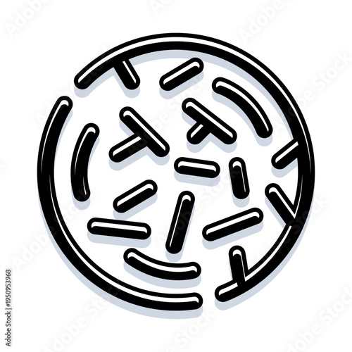 Petri dish culture showing microscopic microbes and growing colonies, symbolizing infection, disease research, laboratory microbiology, medical testing, and biotechnology studies