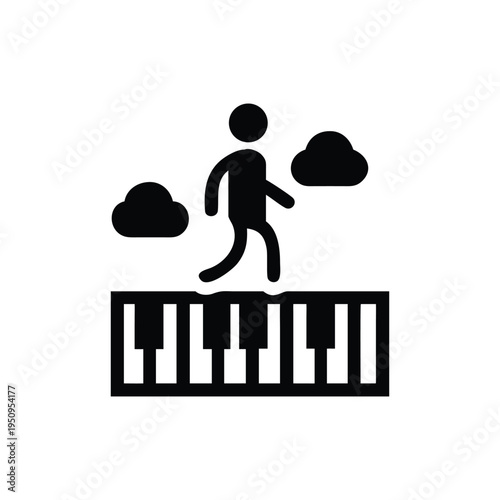 Walking on Keys to Musical Creation