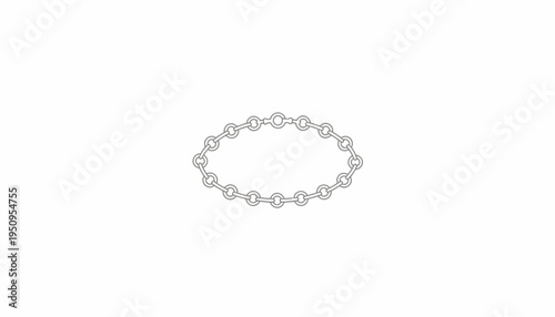 Silver chain bracelet, minimalist jewelry, elegant accessory, isolated on white background