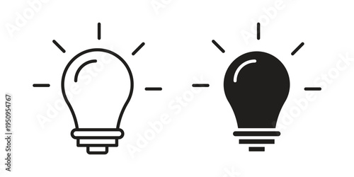 idea icon logo concept on white background. Suitable for use on web apps