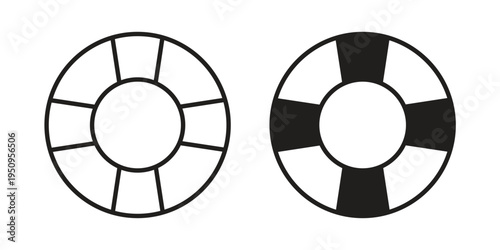 Life buoy icon logo concept on white background. Suitable for use on web apps