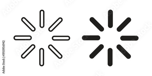 Loading icon logo concept on white background. Suitable for use on web apps