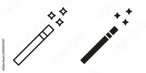 Magic icon logo concept on white background. Suitable for use on web apps