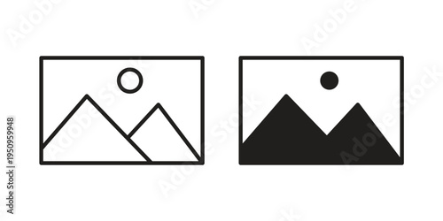 Picture icon logo concept on white background. Suitable for use on web apps