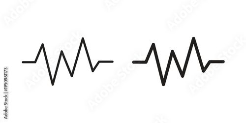 Pulse icon logo concept on white background. Suitable for use on web apps