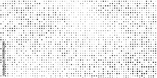 Grunge halftone corner gradient. Distress fading grit noise background. Retro pixel backdrop texture. Black and white sand wallpaper. Vector textured gritty surface. Anime or manga style comic overlay