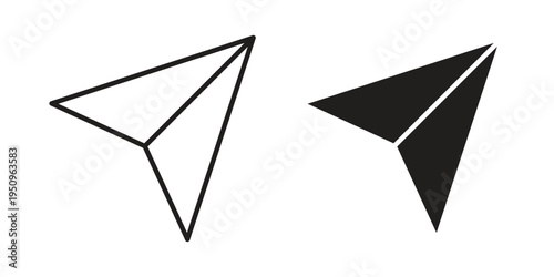 Send icon logo concept on white background. Suitable for use on web apps