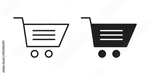 Shopping basket icon logo concept on white background. Suitable for use on web apps