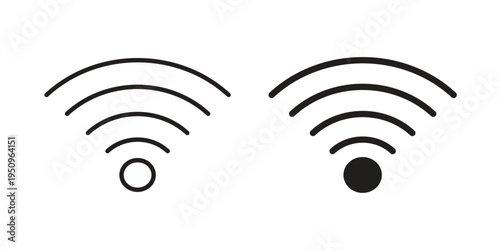 Signal icon logo concept on white background. Suitable for use on web apps