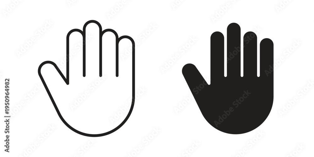 Obraz premium Stop icon logo concept on white background. Suitable for use on web apps