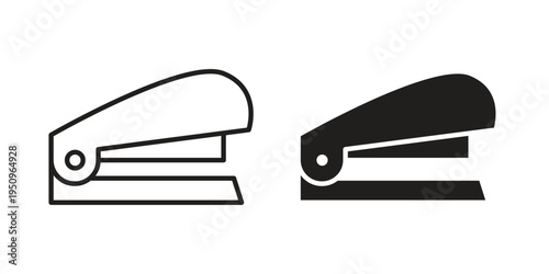 Stapler icon logo concept on white background. Suitable for use on web apps