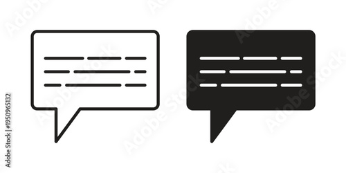 Subtitles icon logo concept on white background. Suitable for use on web apps