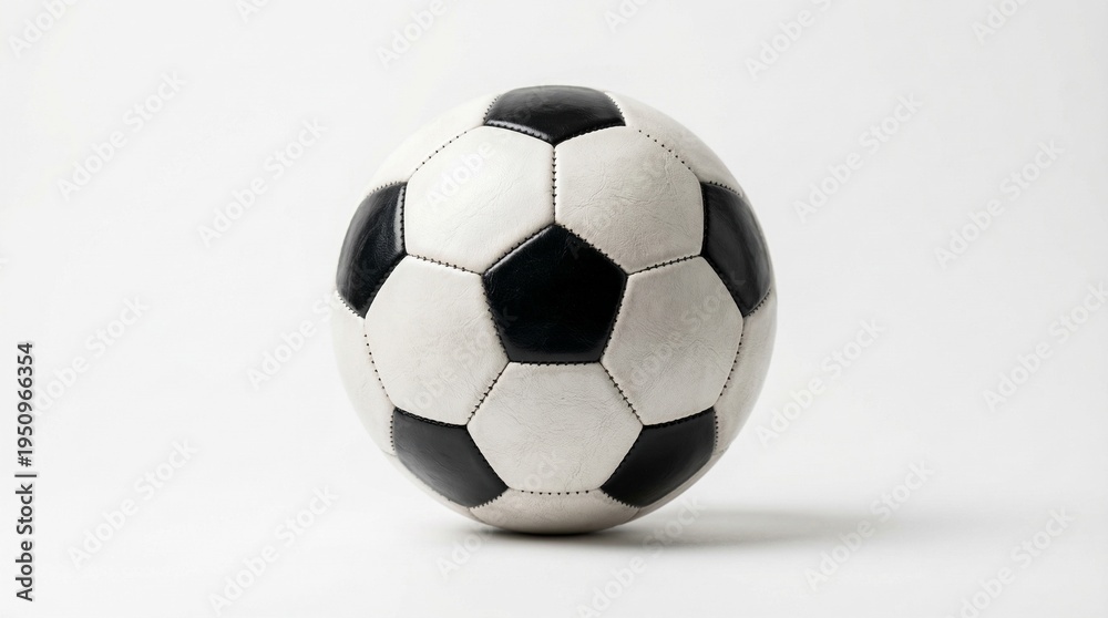Fototapeta premium Soccer ball on white background