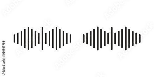 Voice icon logo concept on white background. Suitable for use on web apps