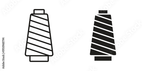 Yarn icon logo concept on white background. Suitable for use on web apps