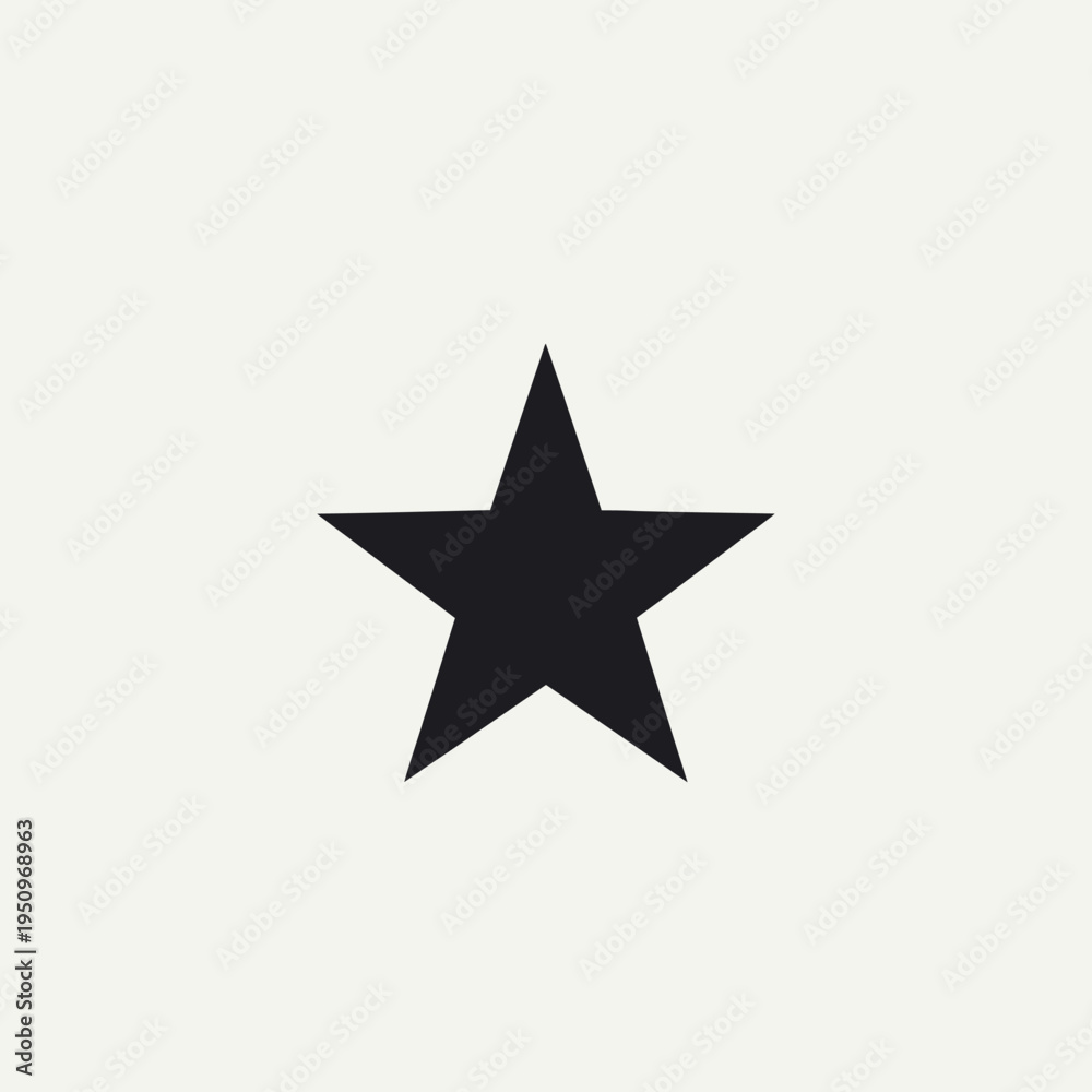 Fototapeta premium Black star shape symbol icon.