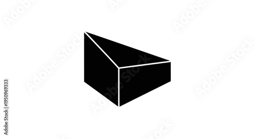 Black 3D rectangular box shape.