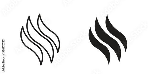 Aroma icon for web apps, mobile apps. Graphic element illustration