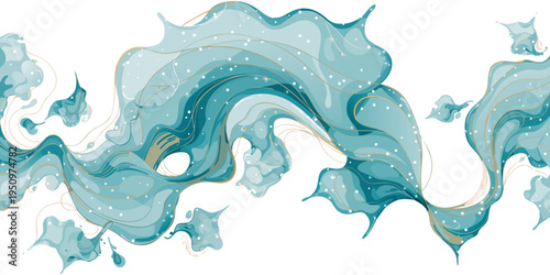 Gemini said

Abstract watercolor and blue vector illustration of a splashing water wave silhouette with a fish and dolphin icon symbol isolated on a white backgroundGemini said

Abstract watercolor an