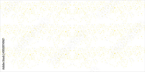 Light Golden Squares. Confetti celebration, Falling golden abstract decoration for party. Vector illustration.