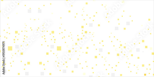 Light Golden Squares. Confetti celebration, Falling golden abstract decoration for party. Vector illustration.