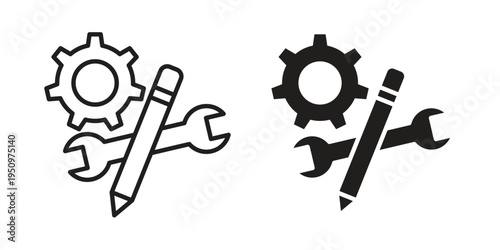 Customized icon for web apps, mobile apps. Graphic element illustration