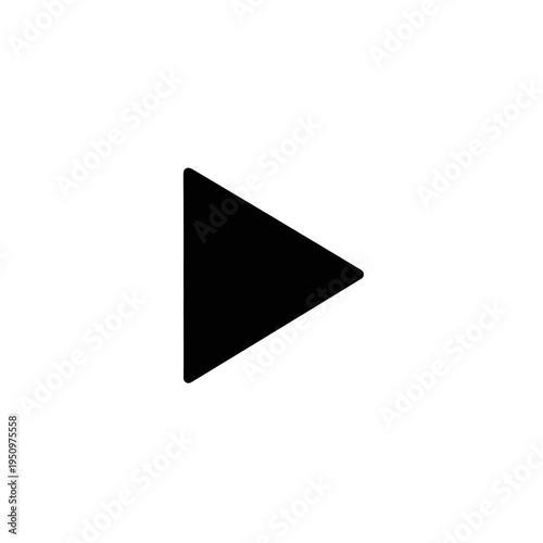 Free Download Black Triangle Play Button Icon. - GFXLoad