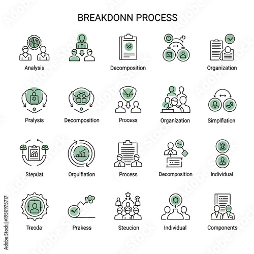 Business Process Icons and Symbols.