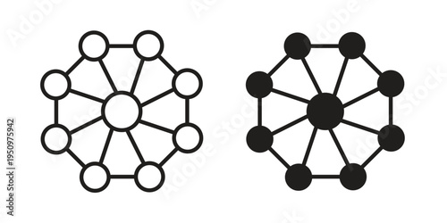 Dependency icon for web apps, mobile apps. Graphic element illustration