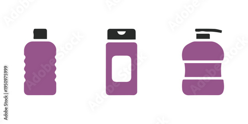 Collection of single-use containers for female beauty and personal care items.