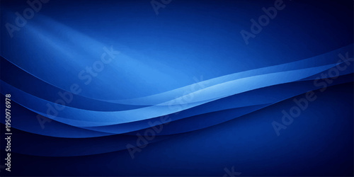 Dynamic abstract blue wave background featuring artistic light curves and digital motion lines for a modern web wallpaper illustration
