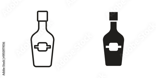Gin icon for web apps, mobile apps. Graphic element illustration