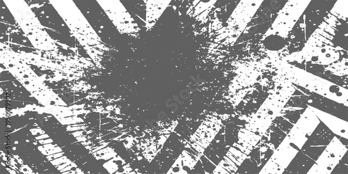 Abstract a grunge-style graphic, displaying distressed textures and contrasting diagonal stripes, showcasing a unique and modern aesthetic.