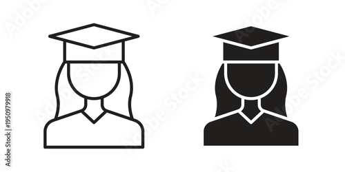 Graduated icon for web apps, mobile apps. Graphic element illustration