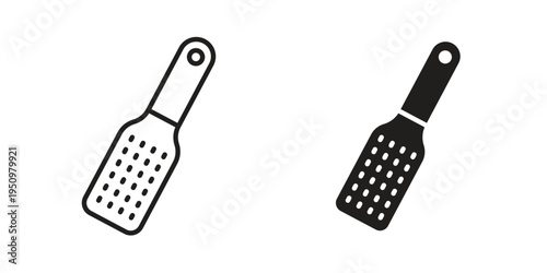 Grater icon for web apps, mobile apps. Graphic element illustration