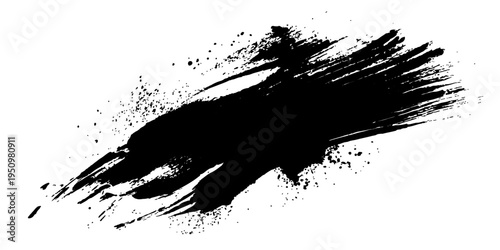 Abstract Ink splash, a striking display of dynamic black ink, capturing the raw energy and expressive nature. A testament to artistic freedom and creativity.