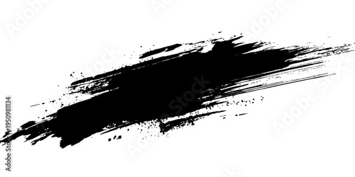 Abstract an abstract illustration features a striking black brushstroke, creating a dynamic visual statement. It is a symbol of artistic expression and creative energy.