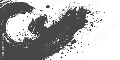 Abstract, evocative image. Abstract brushstrokes and ink blots form a dynamic and expressive composition. Capture the raw energy and freedom.