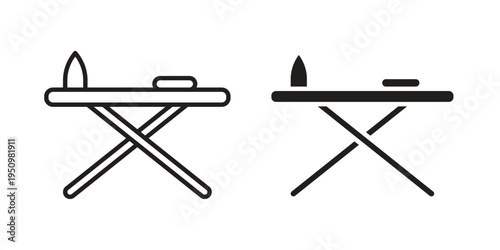 Iron board icon for web apps, mobile apps. Graphic element illustration
