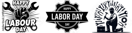 Labor day celebration graphics