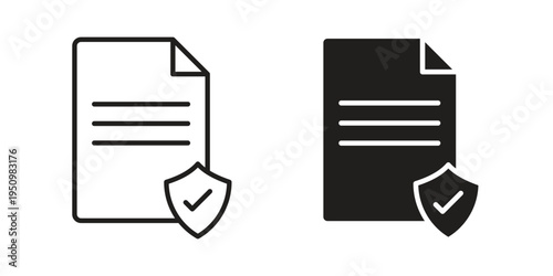 License icon for web apps, mobile apps. Graphic element illustration