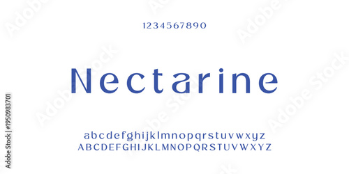 Digital modern alphabet font. Creative abstract urban, futuristic, fashion, sport, minimal technology typography.  Simple vector illustration with number