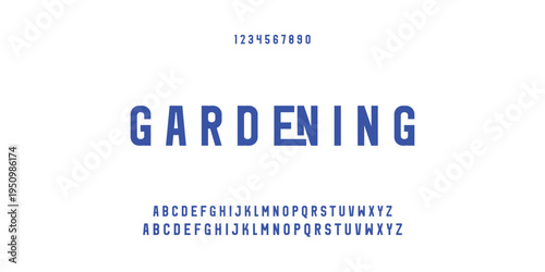 Digital modern alphabet font. Creative abstract urban, futuristic, fashion, sport, minimal technology typography.  Simple vector illustration with number