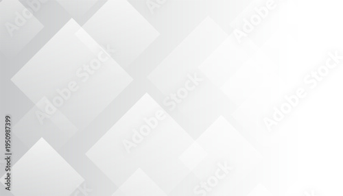 Abstract gray gradient background decorated with dynamic transparent square shape, Vector illustration