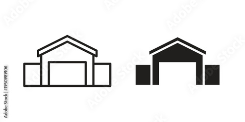 Tableau sur toile Showroom icon for web apps, mobile apps