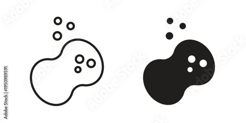 Soap cleaning icon for web apps, mobile apps. Graphic element illustration