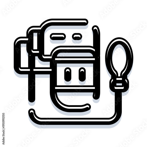Sphygmomanometer illustrating medical equipment used for checking and managing human blood pressure levels, focusing on health and hypertension concepts